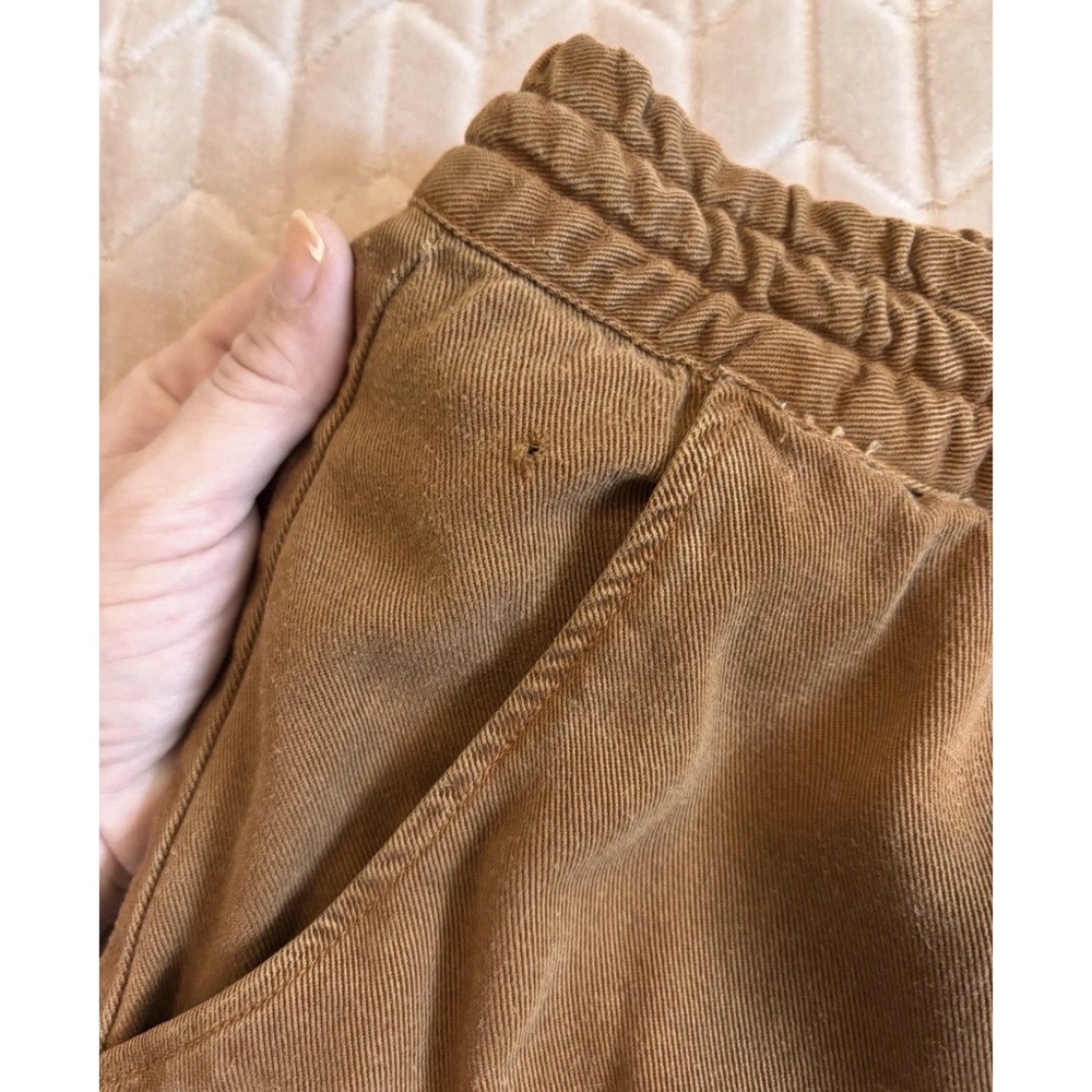 Zara Brown Cargo Pants Women Size M Elastic Waist Jogger Style Casual - Picture 11 of 11